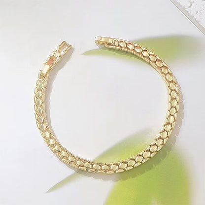 Women’s Gold-Tone Snake Scale Bracelet