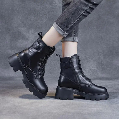 Women's Comfortable Leather-Look Boots
