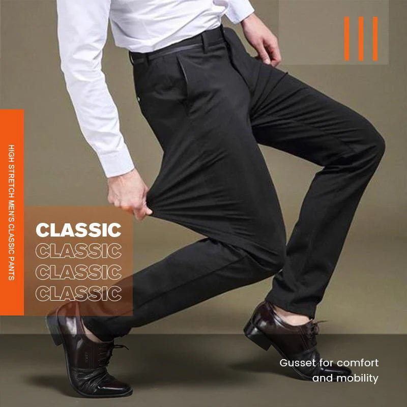 Men's Stretch Straight Leg Trousers