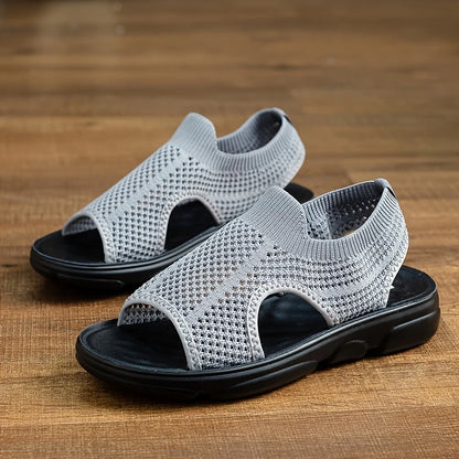 Women's Knit Beach Sandals - Lightweight & Non-Slip