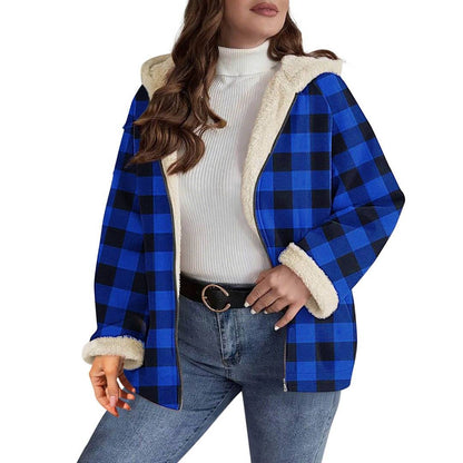 Women’s Norvina Sherpa-Lined Plaid Hooded Jacket