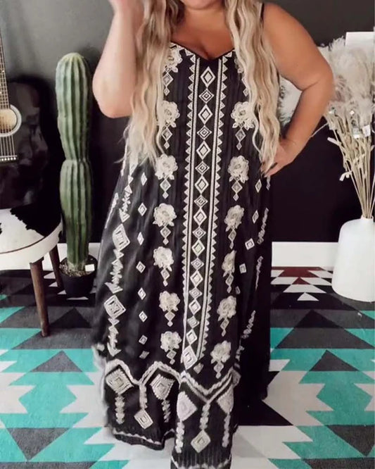 Women's Floral Spaghetti Strap Summer Dress