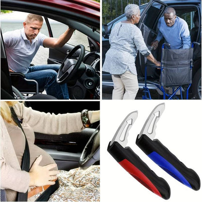 2-in-1 Vehicle Assist Handle with Non-Slip Grip