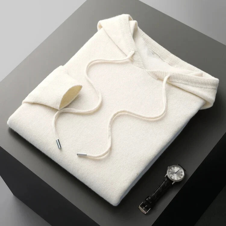 Men's Refined Hooded Knit Jumper