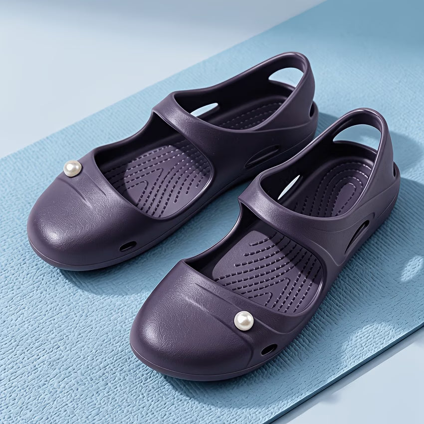 Women's Pearl Accent Summer Slides