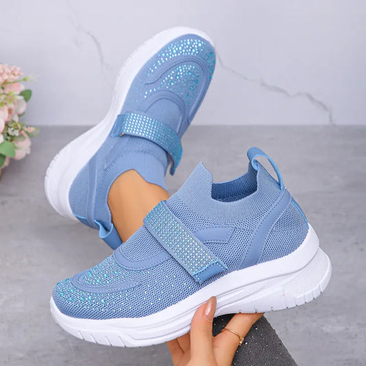 Women's Mesh Strap Platform Trainers