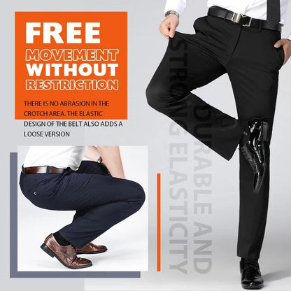 Men's Stretch Straight Leg Trousers