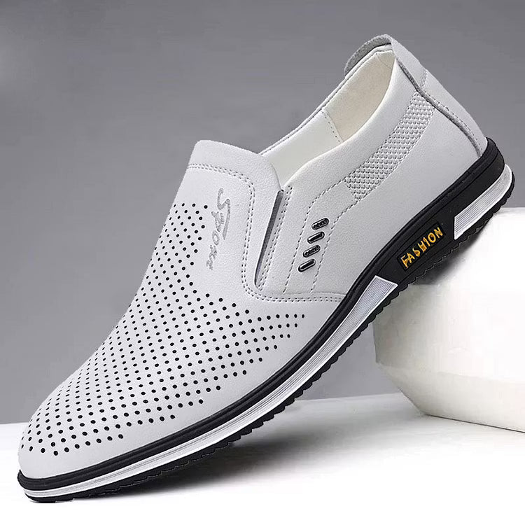 Men's Cutout Slip On Dress Loafers