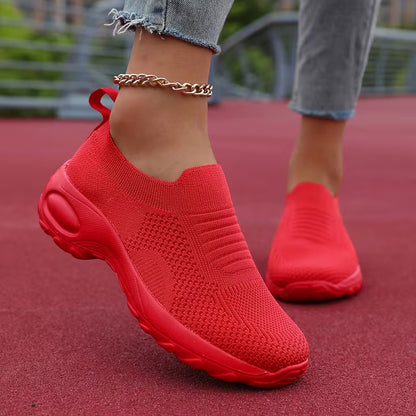 Women’s Slip-On Knit Walking Trainers