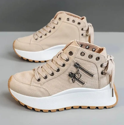 Women’s Arch Support Platform Wedge Trainers