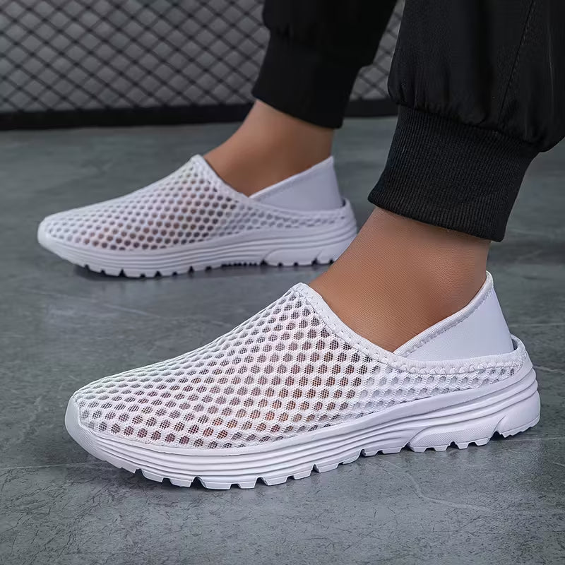 Men’s Breathable Lightweight Slip-On Mesh Trainers