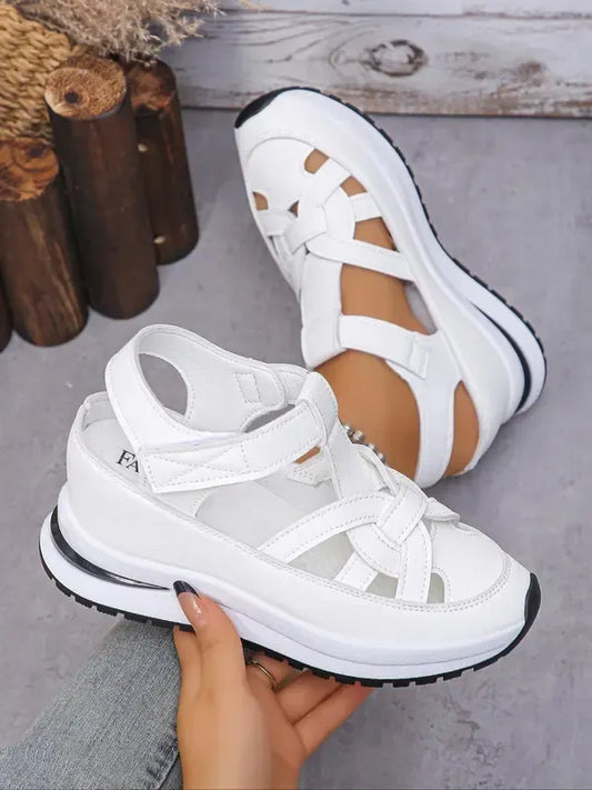 Women’s Velcro Strap Wedge Comfort Sandals
