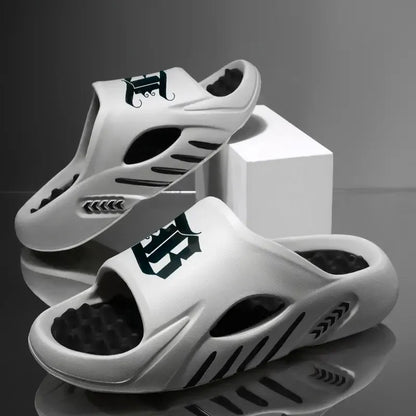Thick-Sole Sport Slides