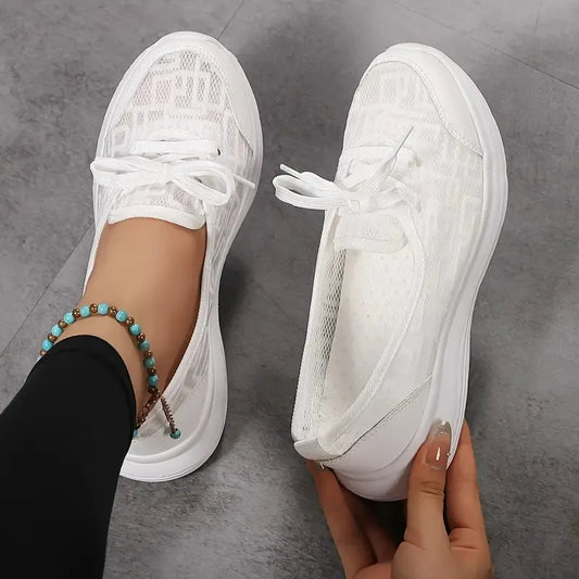 Women's Bottom Slip-on Mesh Loafers