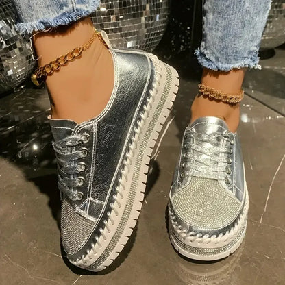 Women's Sequined Casual Sneakers
