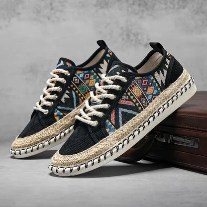Men’s Breathable Casual Vintage Bohemian Espadrille Trainers