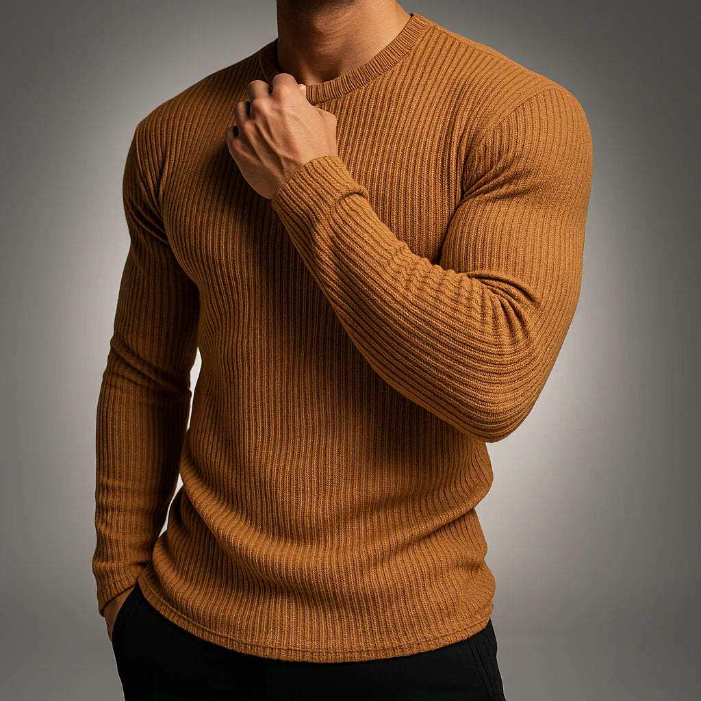 Men’s Rib-Knit Crewneck Sweater