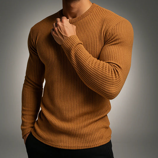Men’s Rib-Knit Crewneck Sweater