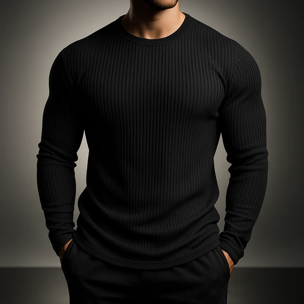 Men’s Rib-Knit Crewneck Sweater