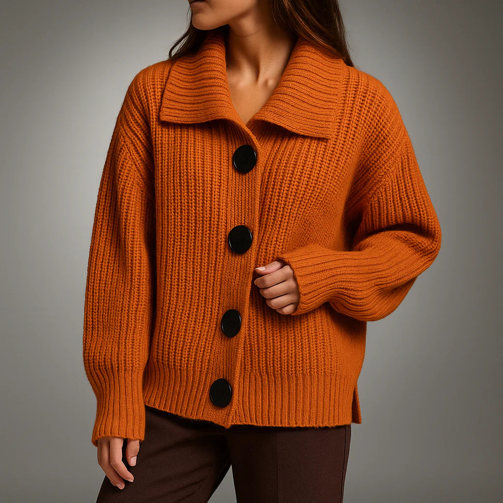 Women’s Organic Cotton Rib-Knit Cardigan