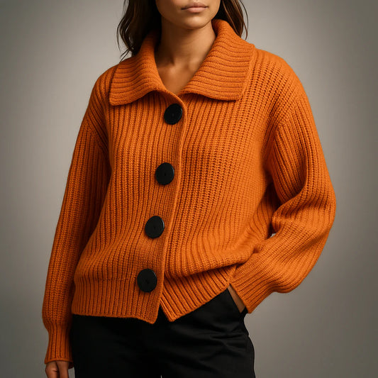 Women’s Organic Cotton Rib-Knit Cardigan
