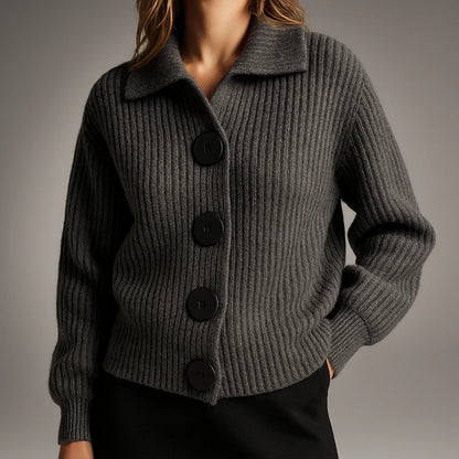 Women’s Organic Cotton Rib-Knit Cardigan