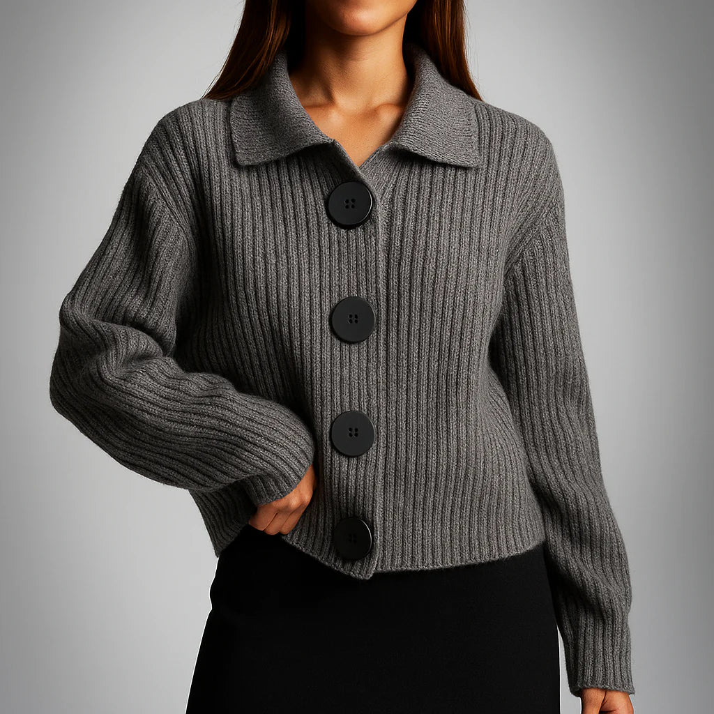 Women’s Organic Cotton Rib-Knit Cardigan