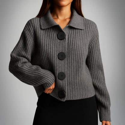 Women’s Organic Cotton Rib-Knit Cardigan
