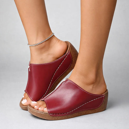 Women’s Arlena Leather-Look Wedge Platforms
