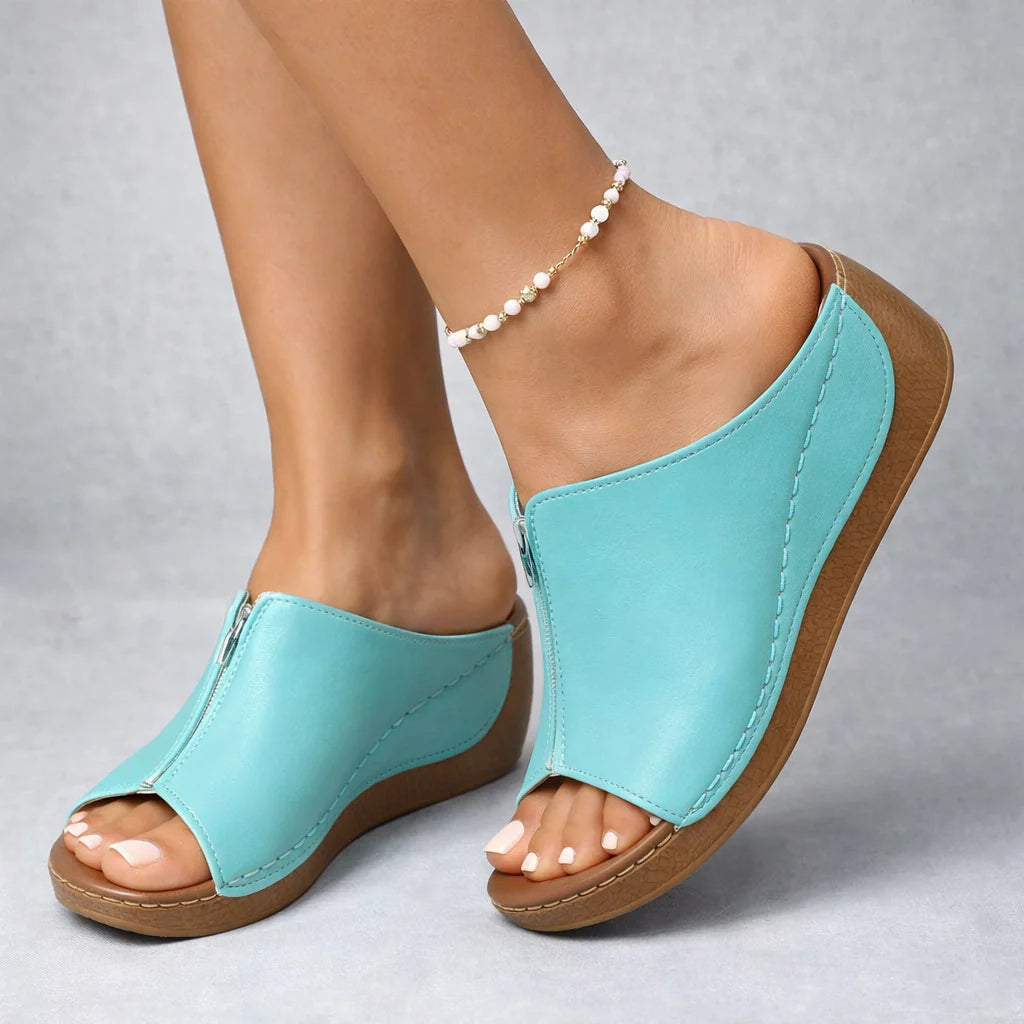 Women’s Arlena Leather-Look Wedge Platforms
