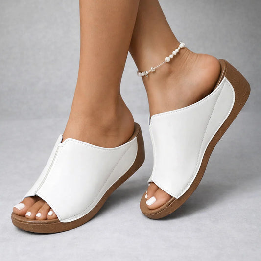Women’s Arlena Leather-Look Wedge Platforms
