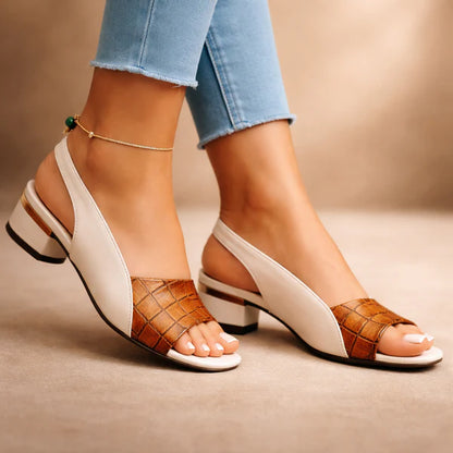 Women’s Croc-Embossed Slingback Comfort Slip-Ons