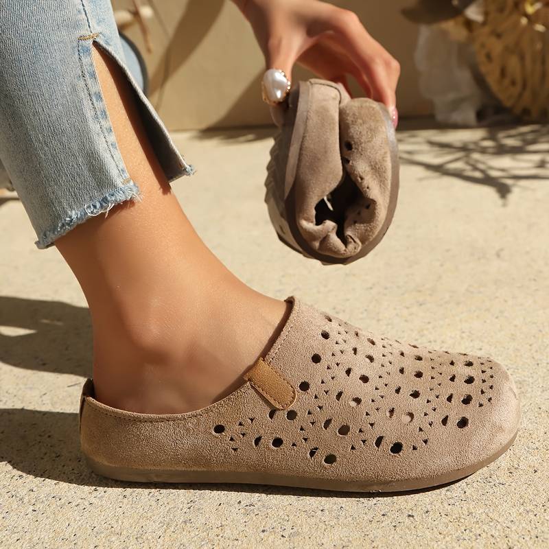 Women’s Breathable Perforated Mule Clogs