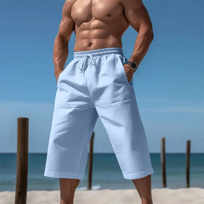 Men’s Cropped Drawstring Lounge Trousers