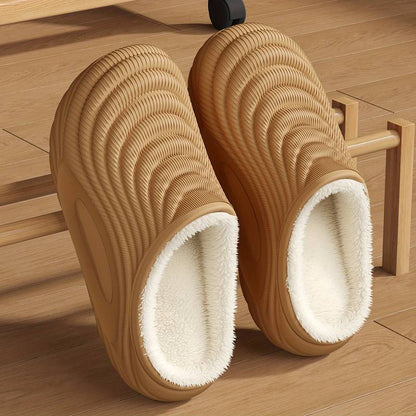 Plush Lined EVA Slip On Clogs for Winter Warmth