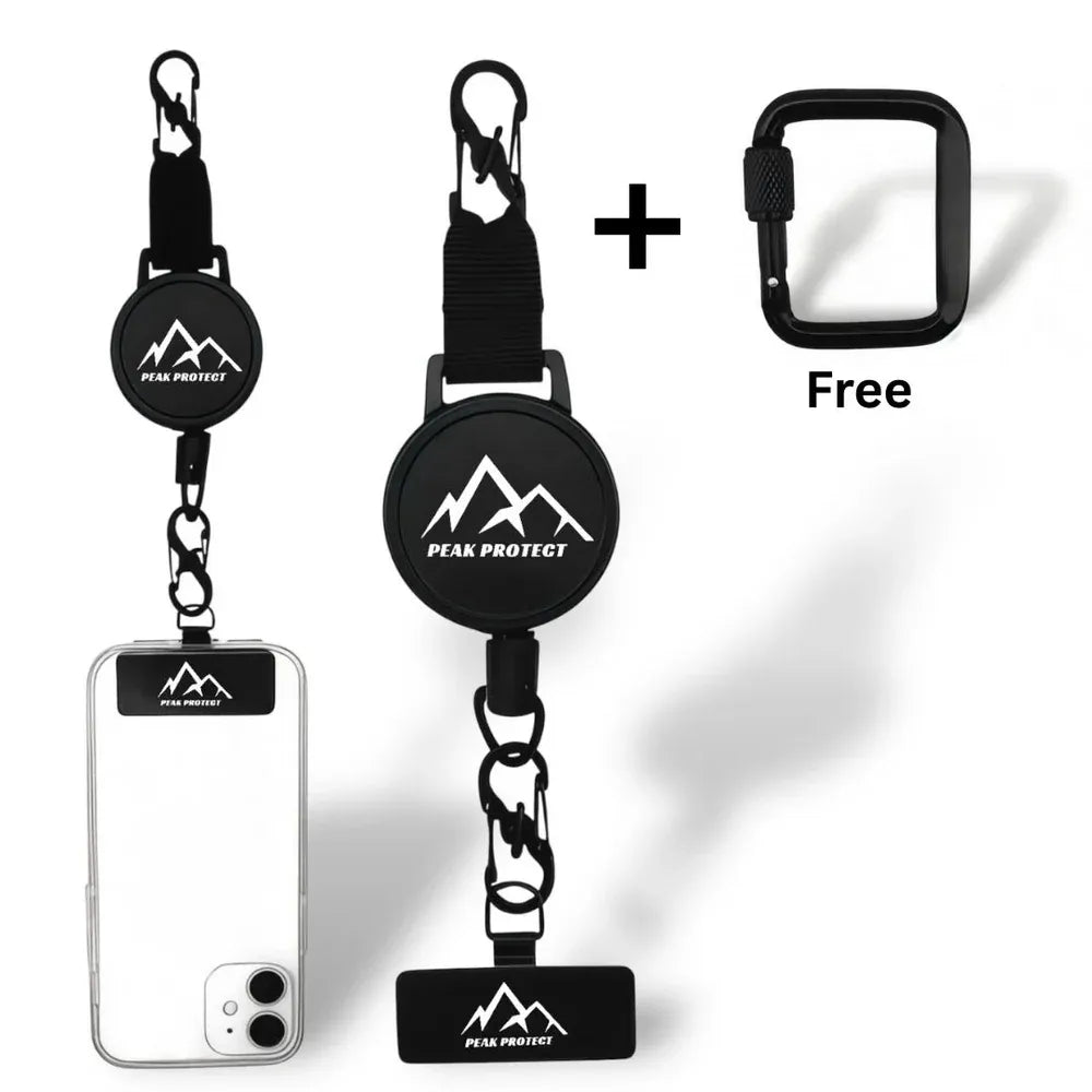 Universal Phone Safety Tether Kit with Retractable Cord