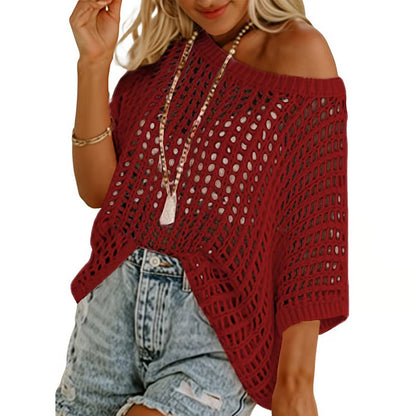 Women’s Openwork Beach Cover-Up Top