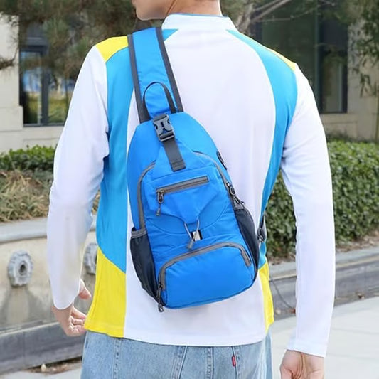 Multi-Pocket Travel Sling Bag