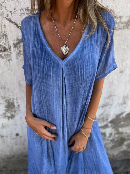 High quality, comfortable summer dress made of 100% linen