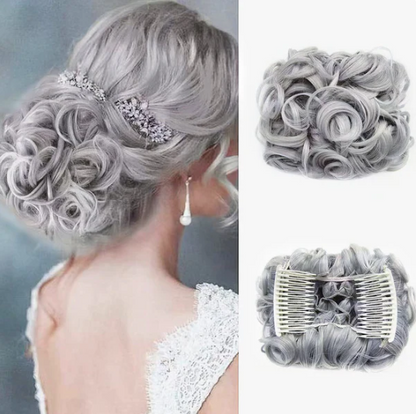 Women’s Messy Curly Bun Hair Extension Scrunchie