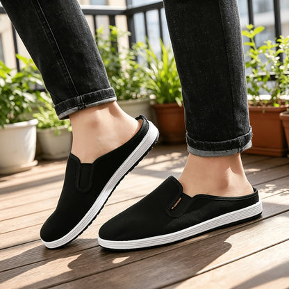 Men's Wide Toe Casual Mule Slides