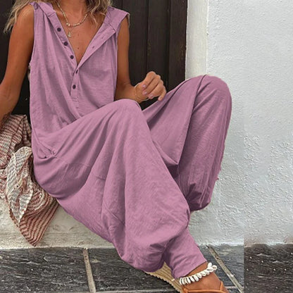 Women’s Relaxed Hooded Jumpsuit