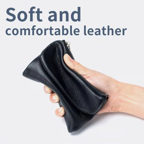 Pebble-Grain Leather-look RFID Wallet