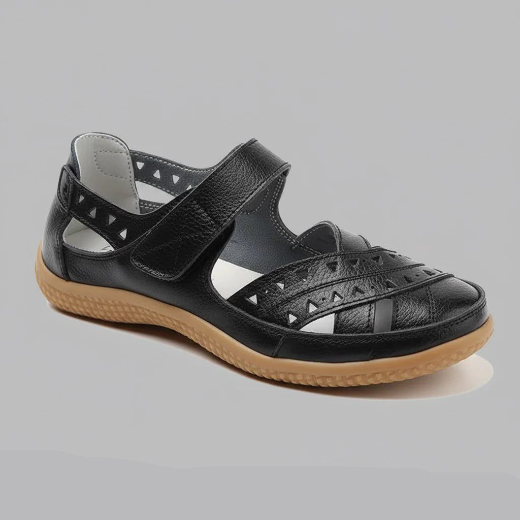 Women’s Breathable Leather-Look Walking Sandals