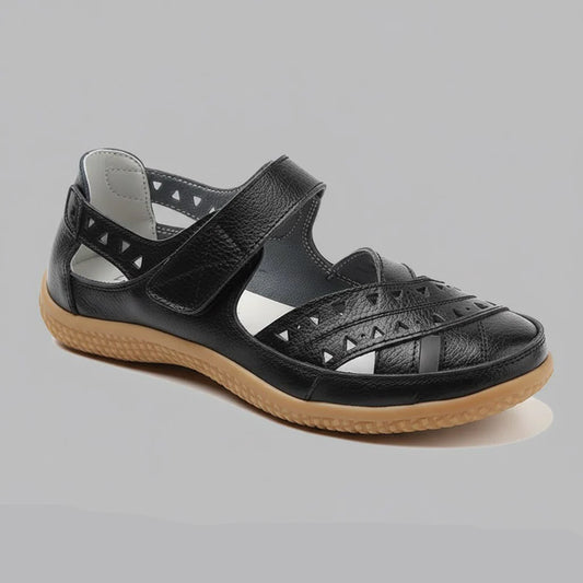 Women’s Breathable Leather-Look Walking Sandals