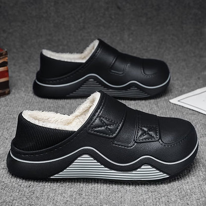 Men's Plush Lined Winter Slip On Shoes