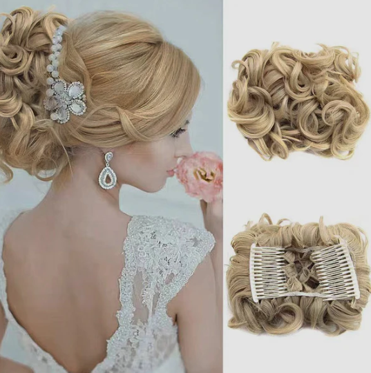 Women’s Messy Curly Bun Hair Extension Scrunchie