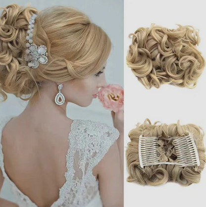 Women’s Messy Curly Bun Hair Extension Scrunchie