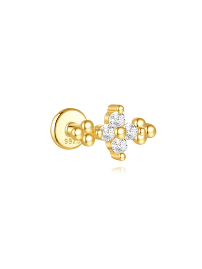 Women’s 925 Sterling Silver Waterproof CZ Stud Earring Set