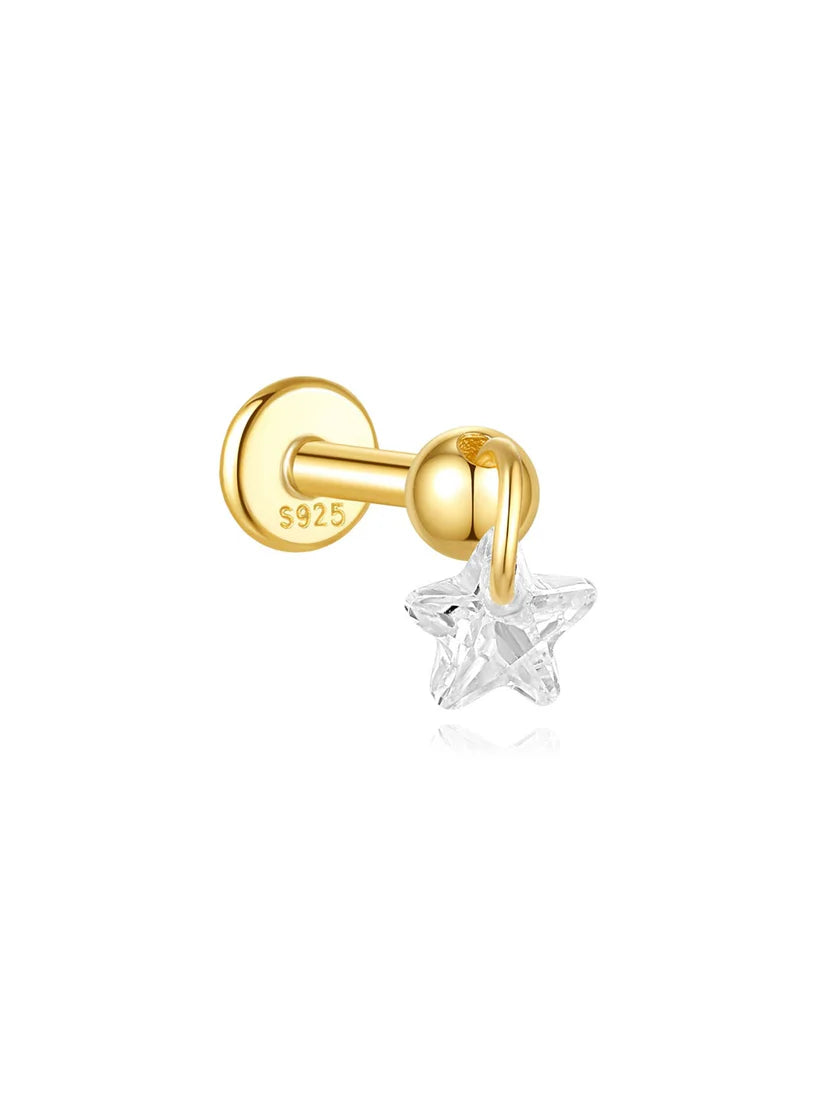 Women’s 925 Sterling Silver Waterproof CZ Stud Earring Set